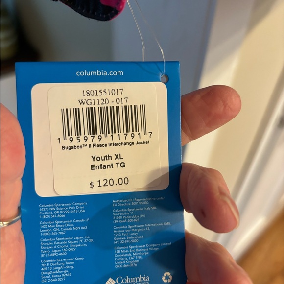 Columbia BugabooII Fleece Interchangeable Winter jacket, Youth XL - Picture 5 of 5